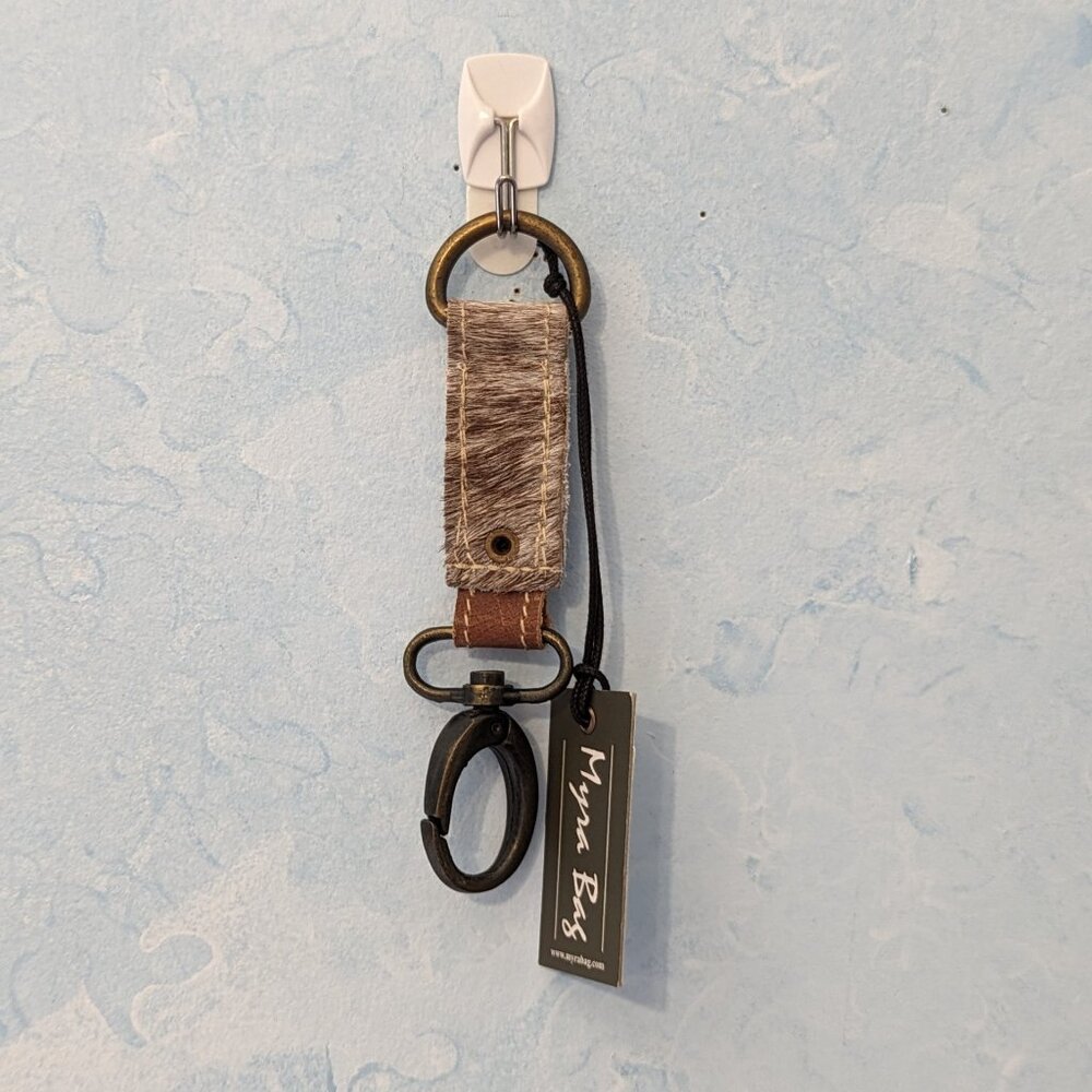 Myra Bag cowhide fur Key Fob - B